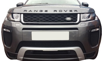 Schauen Sie sich unseren neuen 'Range Rover Evoque' Prestige schwarz  glänzenden Kühlergrill mit silberner Zierfront an!